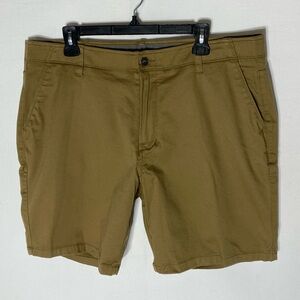 Denver Hayes Brown Flat Front Chino Shorts 38x8 Casual Gorpcore Dadcore